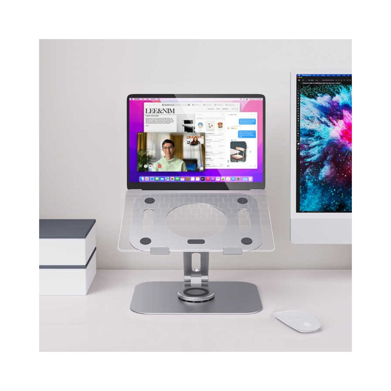 Giá đỡ Laptop Boneruy L04 Màu Xám (14-17.3 inch) Xoay 360 Độ