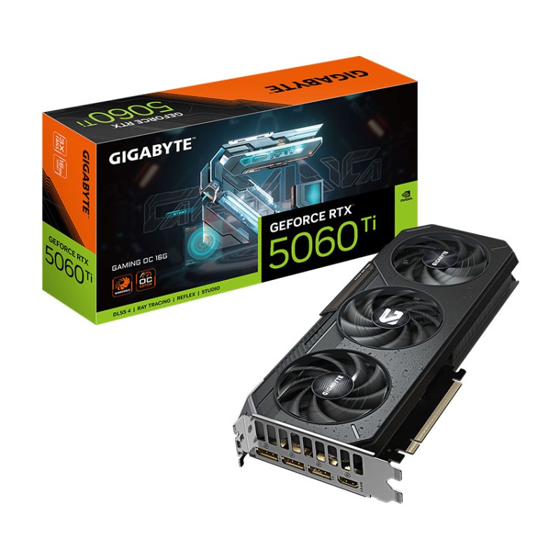 Card màn hình Gigabyte RTX 5060 Ti GAMING OC 16GD (GV-N506TGAMINGOC-16GD)