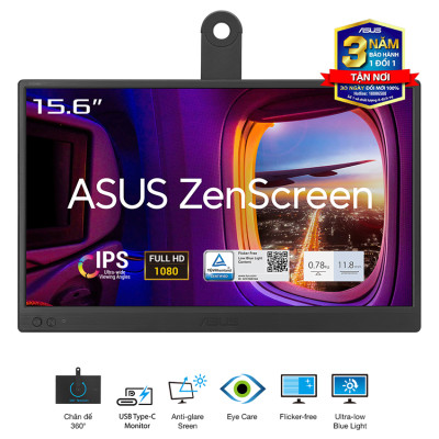 Màn hình di động ASUS ZenScreen MB169CK (15.6 inch/FHD/IPS/60Hz/5ms)