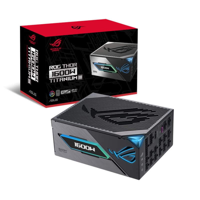Nguồn ASUS ROG THOR 1600W Titanium III - 1600W (80 Plus Titanium/ATX3.1/PCIE5.1)