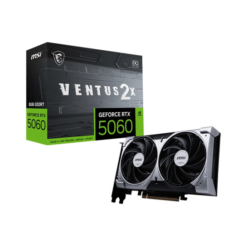 Card màn hình MSI RTX 5060 8G VENTUS 2X OC GDDR7
