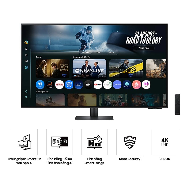 Màn hình thông minh Samsung M70D LS43FM702UEXXV (43 inch/UHD/VA/60Hz/4ms/loa)