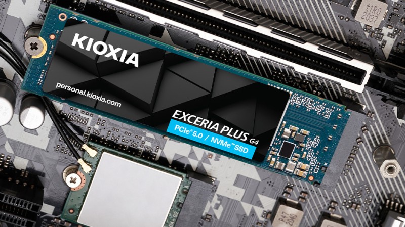 Ổ cứng SSD KIOXIA Exceria Plus G4 R10000 1TB – M.2 2280 PCIe Gen5 x4 (Đọc 10000MB/s Ghi 7900MB/s)-(LVD10Z001TG8)