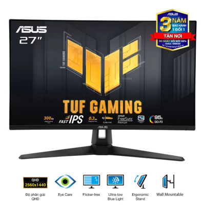 Màn hình Asus TUF VG27AQM5A (27 inch/QHD/Fast IPS/300Hz/1ms/loa)