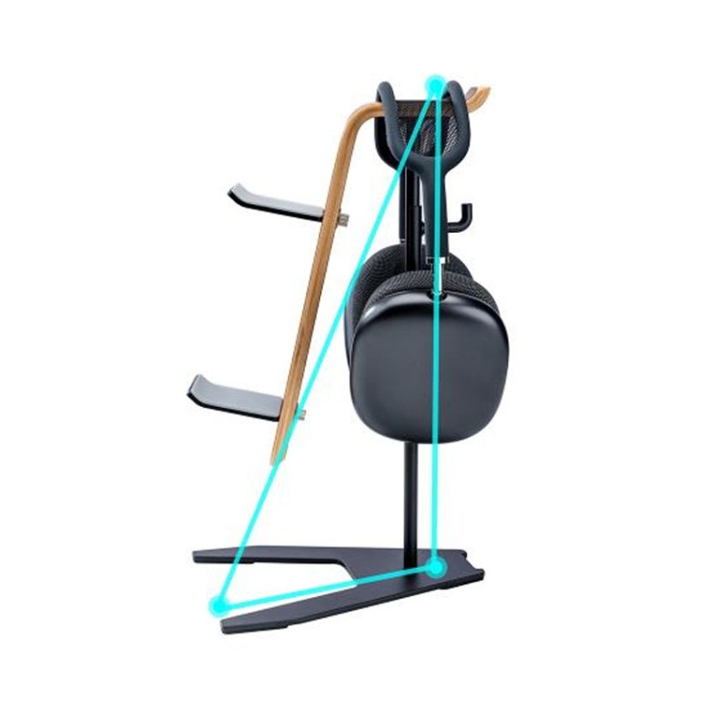 Giá treo tai nghe Crossline EJ71 màu đen - Gỗ và hợp kim nhôm