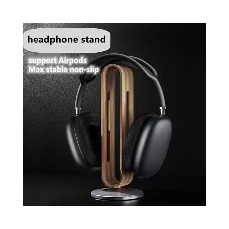 Giá treo tai nghe Boneruy P45 màu bạc - Gỗ và hợp kim nhôm