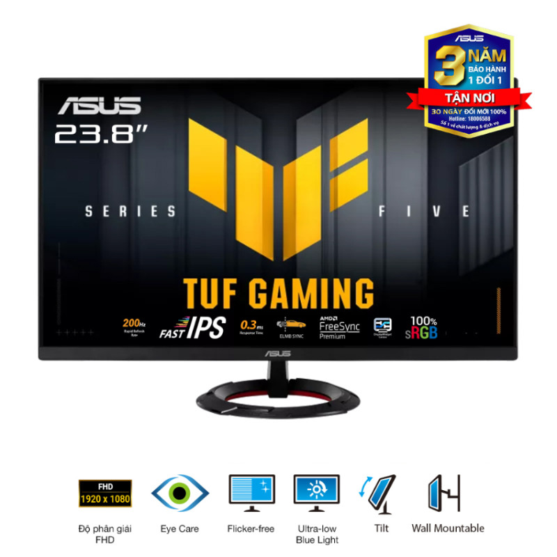 Màn hình Asus TUF VG249Q5R (23.8 inch/FHD/IPS/200Hz/0.3ms/loa)