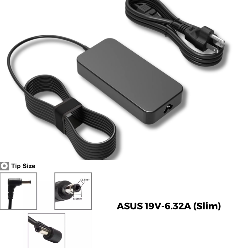 Sạc Laptop ASUS 19V-6.32A (Slim) – ZIN