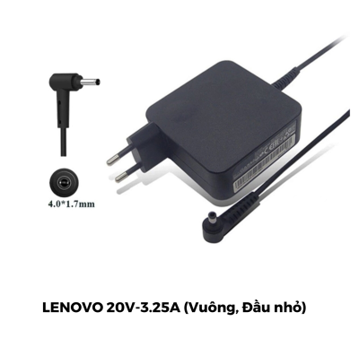 Sạc lenovo 20v3.25a 65w 4.0*1.7 mm