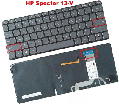 Bàn phím HP 13-V đen có led