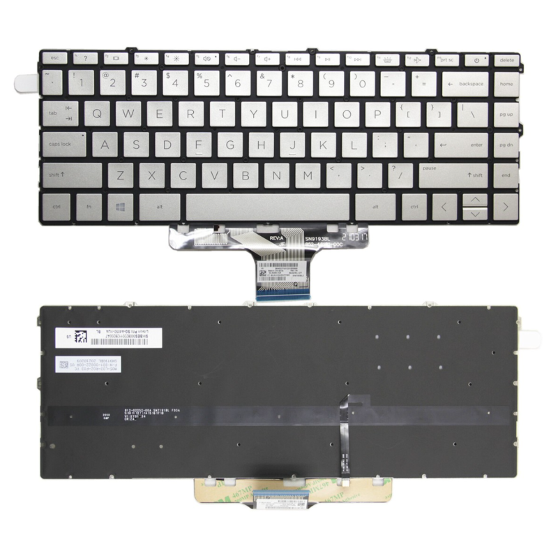 Bàn phím HP 14-DW/14-DV bạc có led