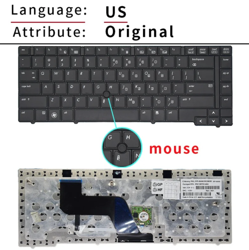 Bàn phím HP 6440 có chuột