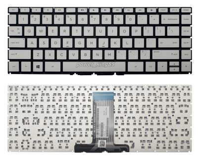 Bàn phím HP 14-BS bạc zin led