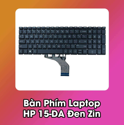 Bàn phím HP 15-DA đen zin