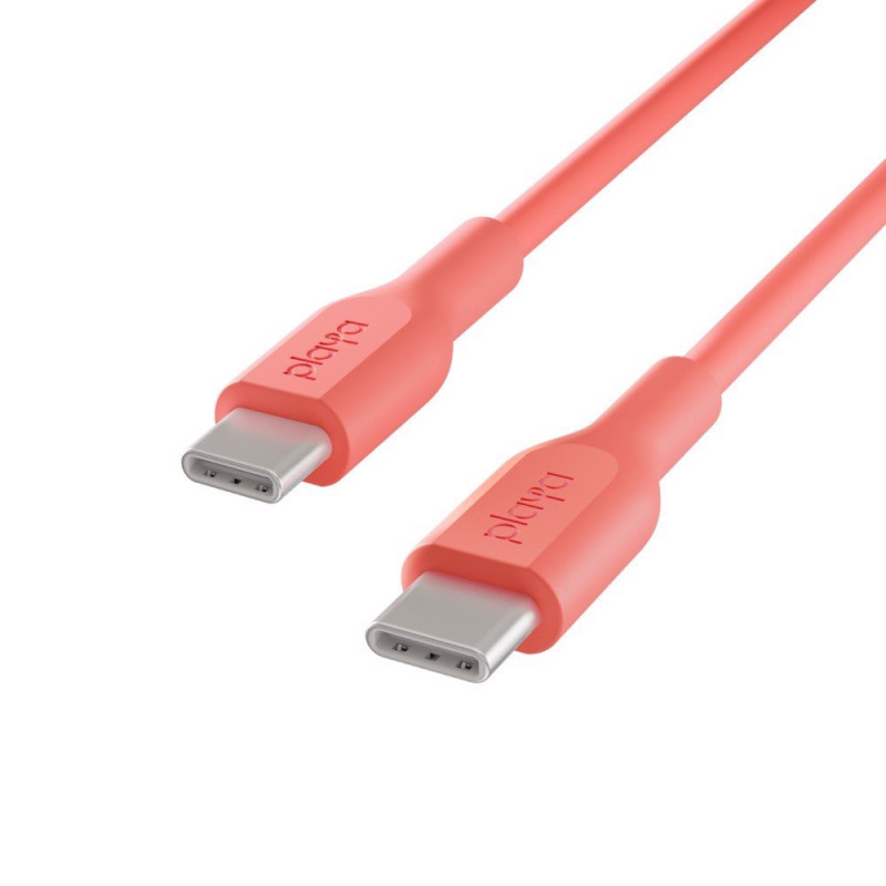 Cáp USB Type C – C, 2 mét, vỏ nhựa PVC, công suất 60w Belkin Playa