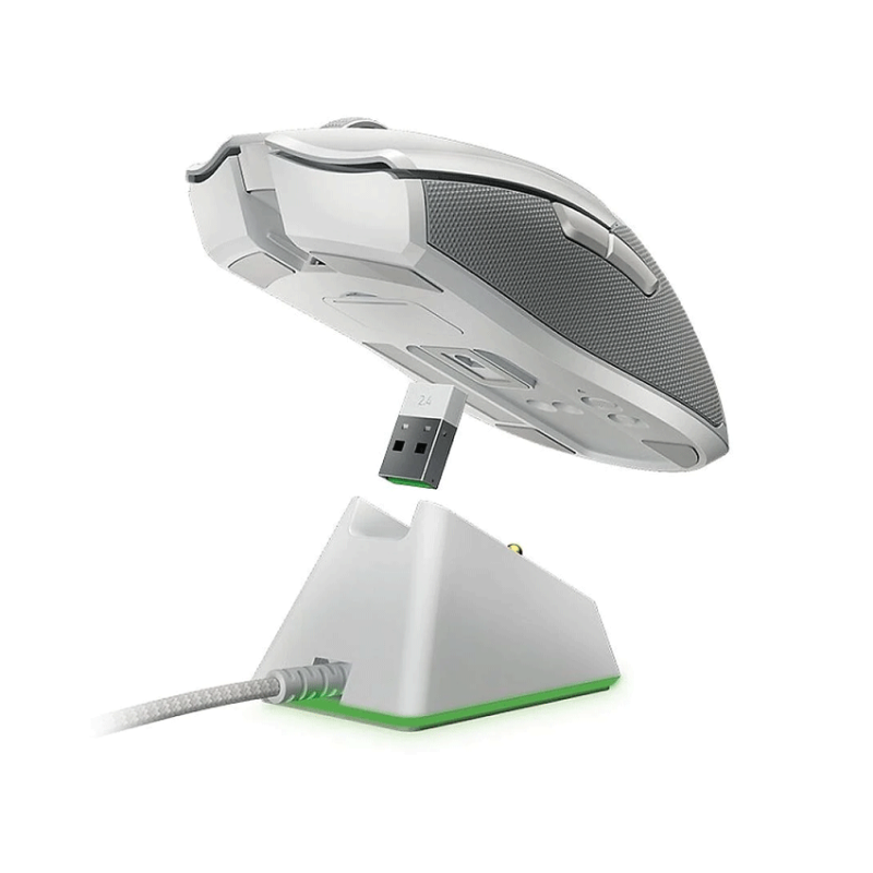 Chuột Gaming không dây Razer Viper Ultimate Mercury Trắng (Kèm dock sạc) - Cũ đẹp (Tray)