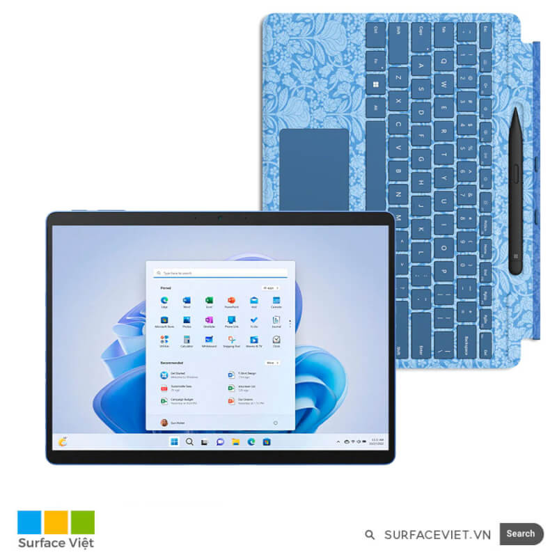 Combo Bàn phím Surface Pro 9,8,X Liberty kèm bút Slim Pen 2 – phiên bản giới hạn