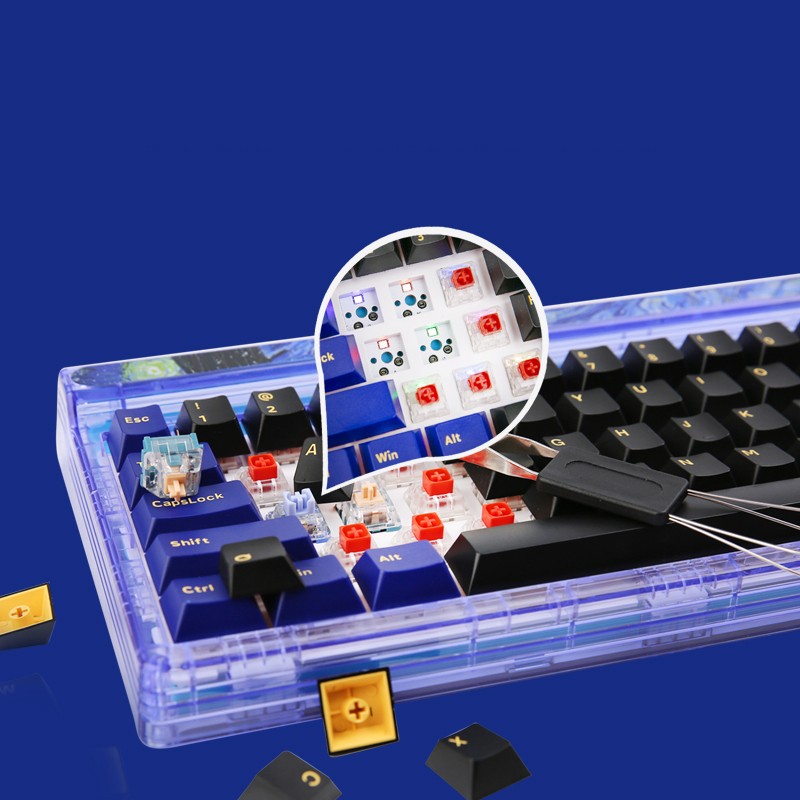 Bàn phím cơ GM780 Starry Gasket, Kailhbox