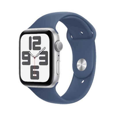 Đồng hồ Apple Watch SE 2024 GPS 44mm Viền Nhôm Dây Cao Su S/M Silver