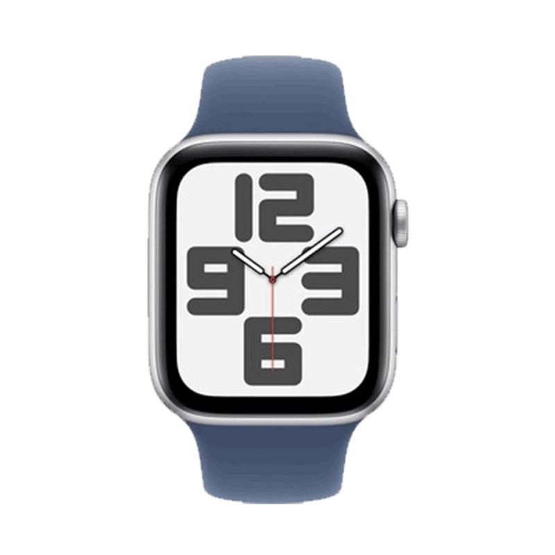 Đồng hồ Apple Watch SE 2024 GPS 44mm Viền Nhôm Dây Cao Su S/M Silver