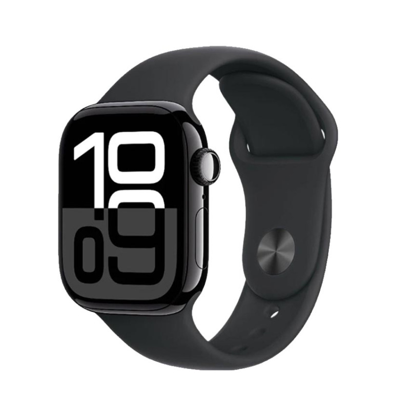 Đồng hồ Apple Watch Series 10 GPS 46mm Viền Nhôm Dây Cao Su S/M Black