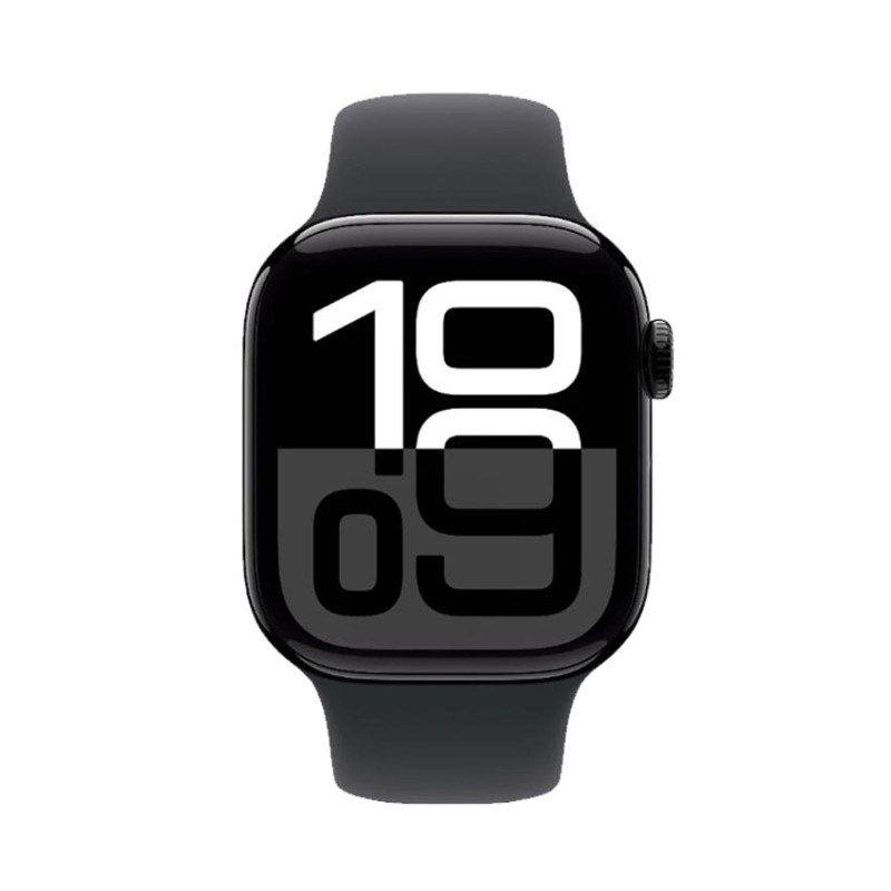 Đồng hồ Apple Watch Series 10 GPS 46mm Viền Nhôm Dây Cao Su S/M Black