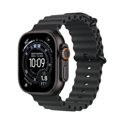 Đồng Hồ Apple Watch Ultra 3 GPS + Cellular 49mm Viền Black Titanium Dây Cao Su Black Ocean