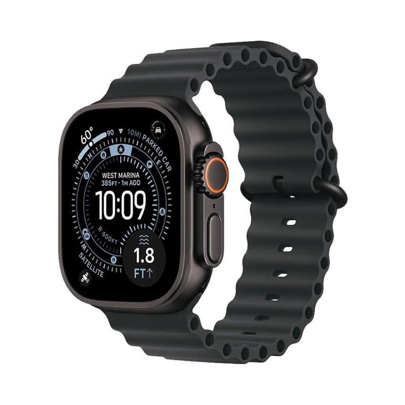 Đồng Hồ Apple Watch Ultra 3 GPS + Cellular 49mm Viền Black Titanium Dây Cao Su Black Ocean