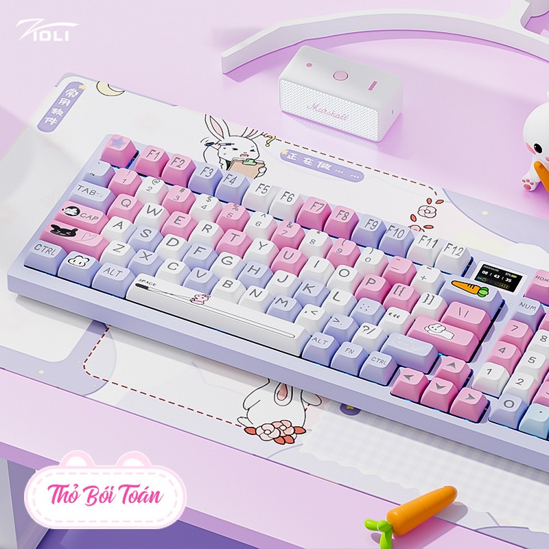 Bàn phím cơ không dây Wireless Gaming Zidli FK980