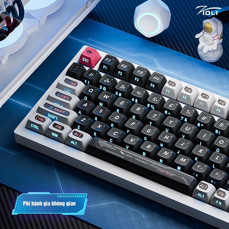 Bàn phím cơ không dây Wireless Gaming Zidli FK980