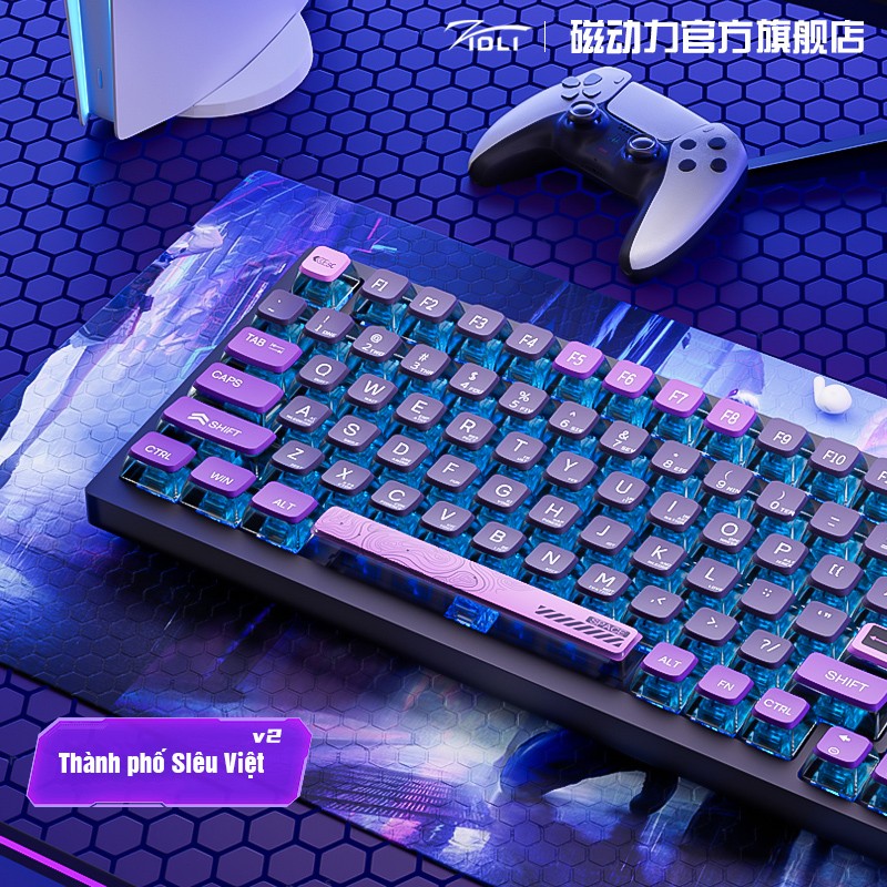 Bàn phím cơ không dây Wireless Gaming Zidli FK980