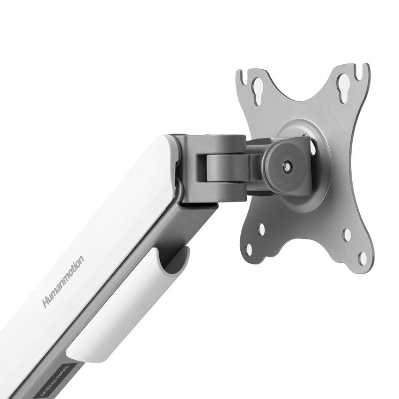Giá đỡ màn hình đôi HumanMotion T6 Pro Dual 2025 HPW-T6P.Dual.2025-SLV Trắng xám