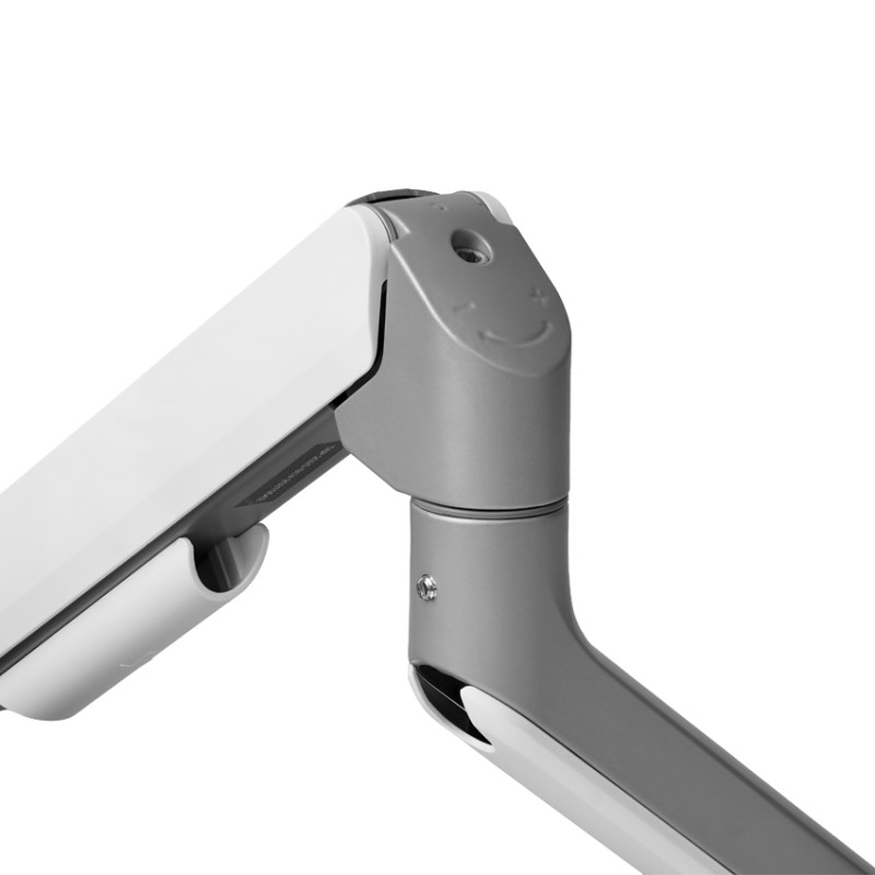 Giá đỡ màn hình đôi HumanMotion T6 Pro Dual 2025 HPW-T6P.Dual.2025-SLV Trắng xám