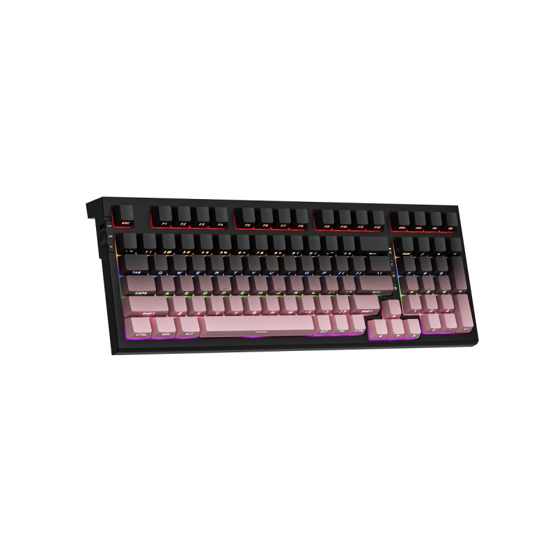 Bàn phím cơ Tri-Mode Mechanical Gaming Newmen GM328 Plus, Gradient Pink