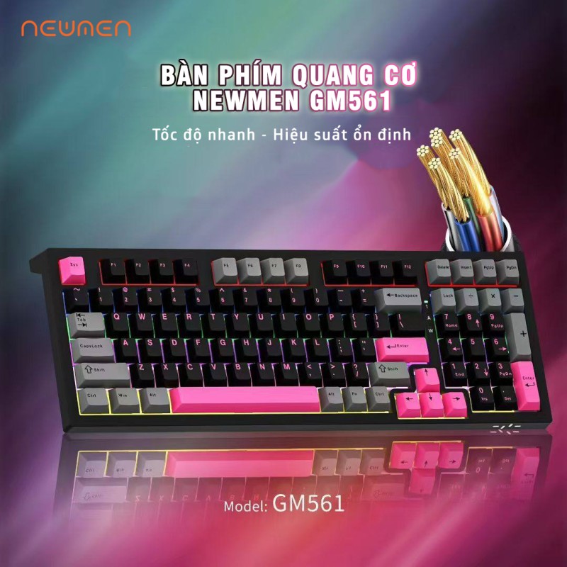 Bàn phím quang cơ Optical Mechanical Newmen GM561