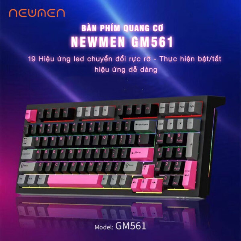 Bàn phím quang cơ Optical Mechanical Newmen GM561
