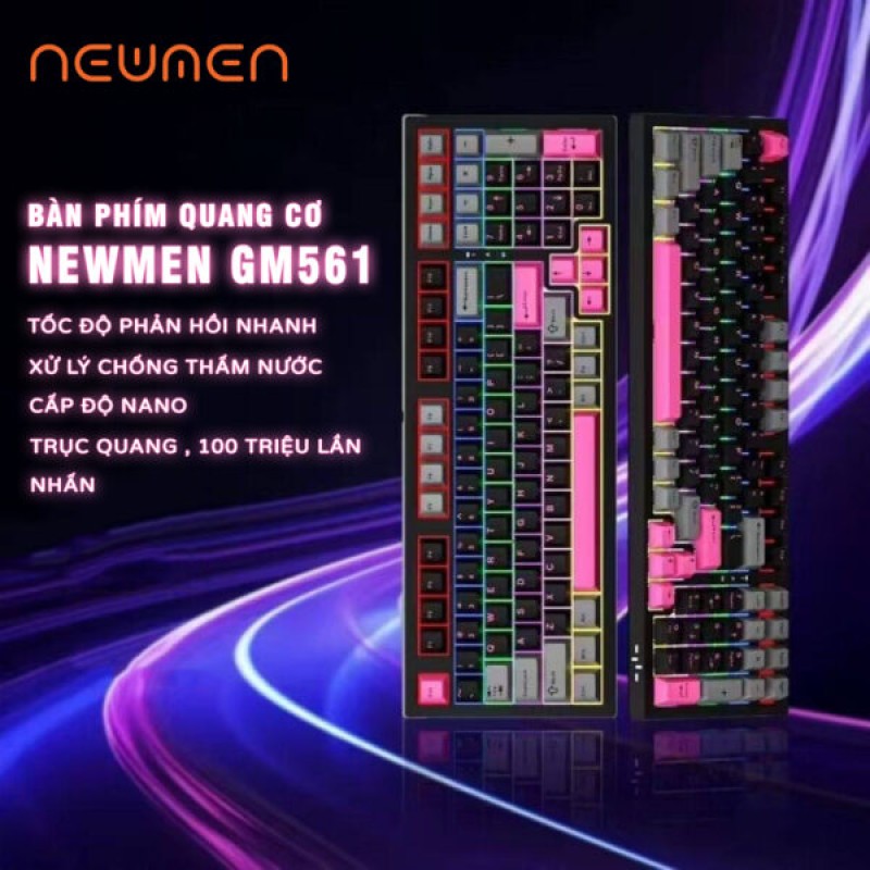 Bàn phím quang cơ Optical Mechanical Newmen GM561