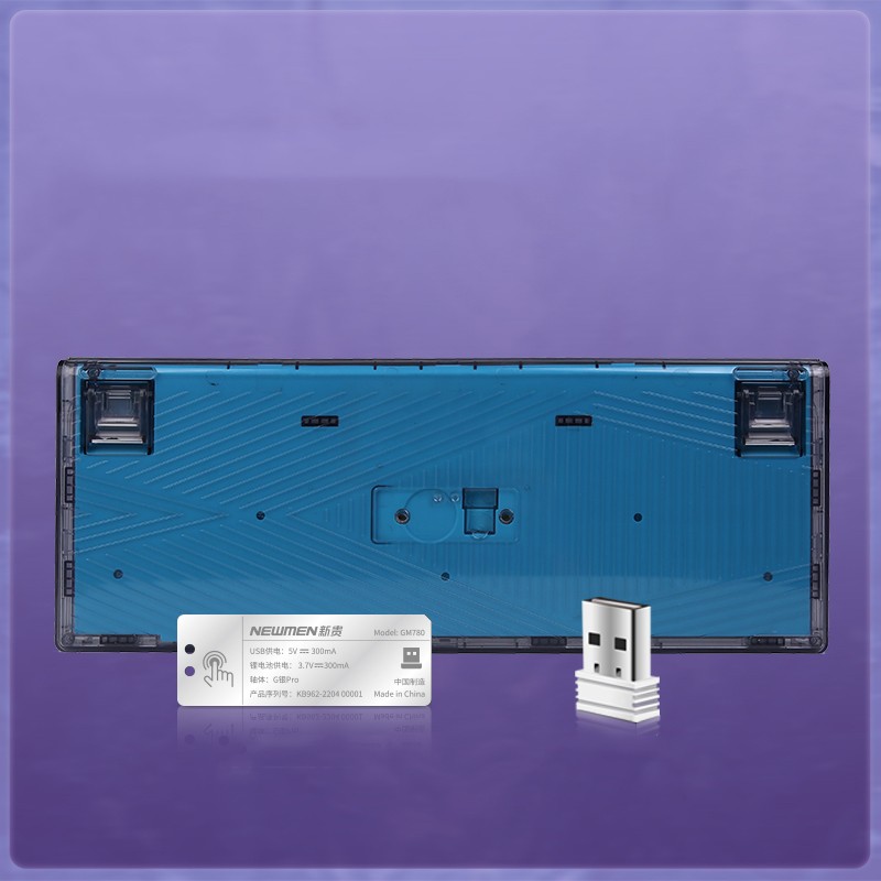 Bàn phím cơ không dây NEWMEN GM980 Nebula Gasket