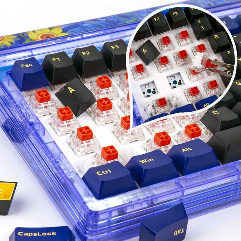 Bàn phím cơ không dây NEWMEN GM980 Starry Gasket