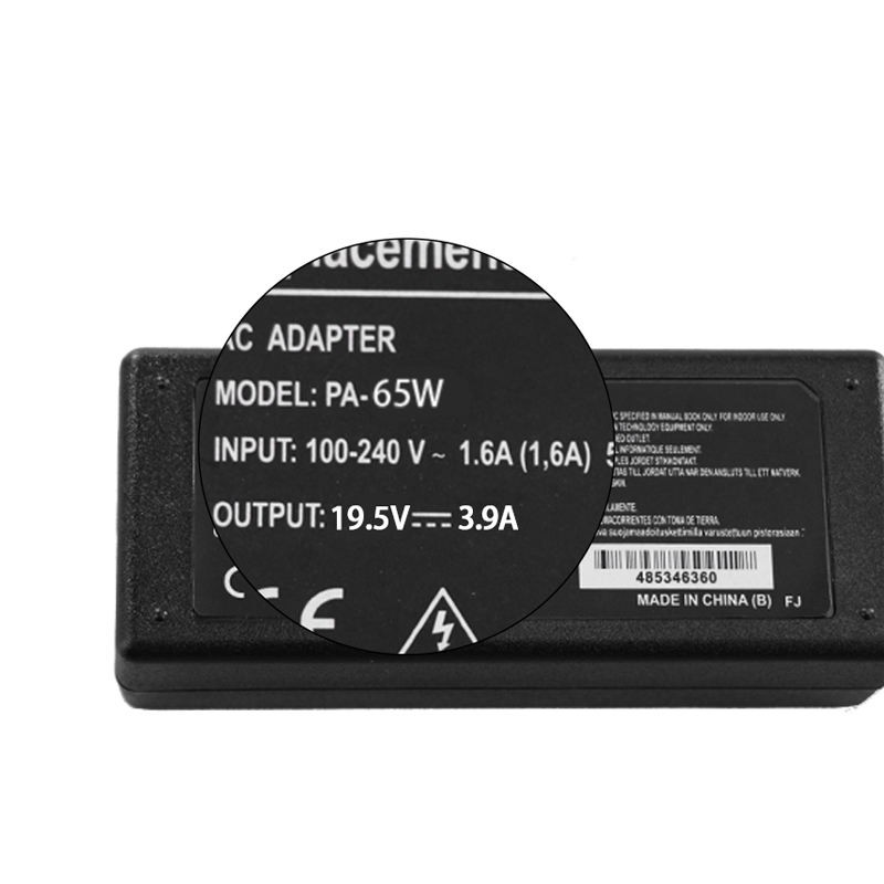 Sạc laptop Sony Vaio 19.5V-3.9A 76W - 6.5mm * 4.4mm