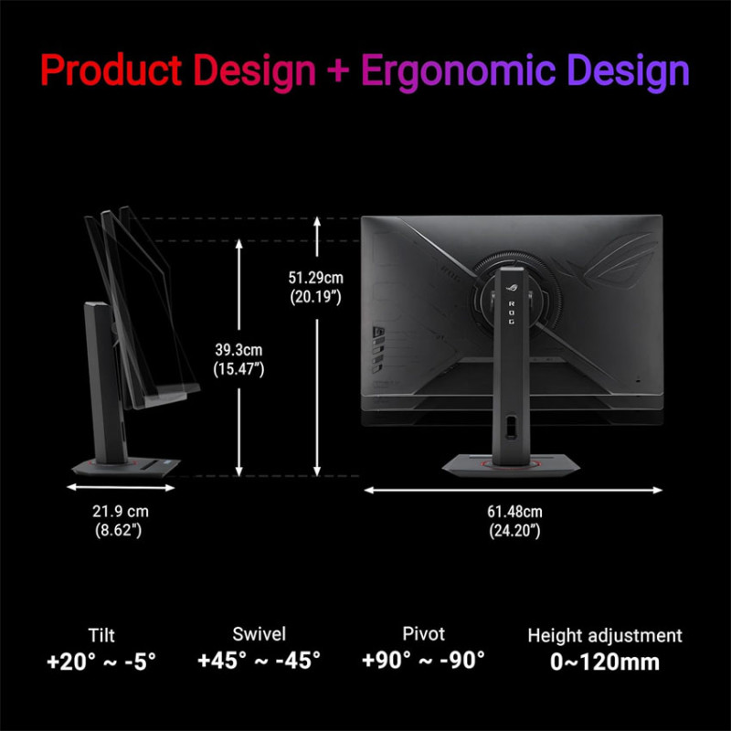 Màn hình Asus ROG Strix XG27ACMS (27 inch/WQHD/Fast IPS/320Hz(OC)/0.3ms)