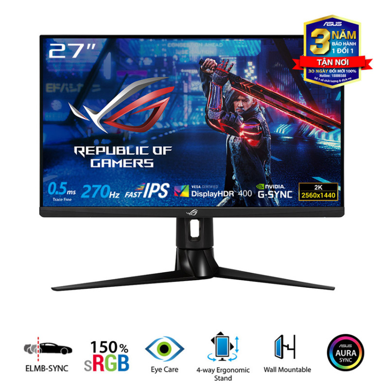 Màn hình ASUS ROG Strix XG27AQM (27 inch/QHD/Fast IPS/270Hz/1ms)