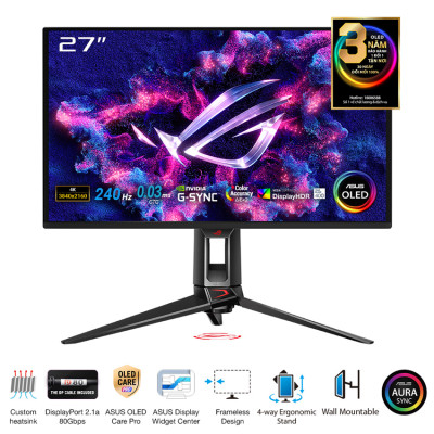 Màn hình ASUS ROG Swift OLED PG27UCDM (26.5 inch/UHD/QD-OLED/240Hz/0.03ms)
