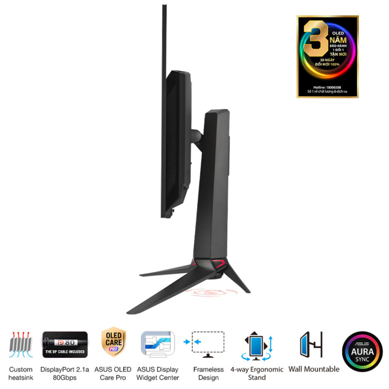 Màn hình ASUS ROG Swift PG32UCDM (31.5 inch/OLED UHD/240Hz/0.03ms/USB-C)