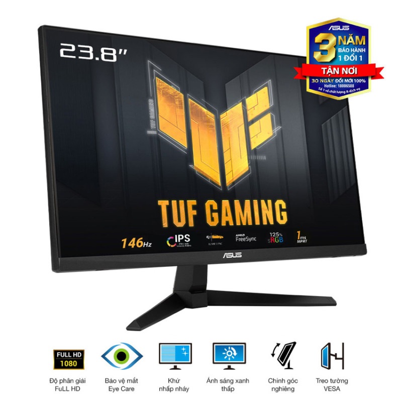 Màn hình ASUS TUF VG249QE5A (23.8 inch/FHD/IPS/146Hz/1ms/loa)