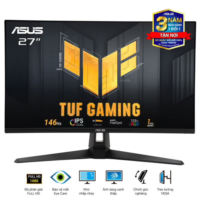 Màn hình ASUS TUF VG279QE5A (27 inch/FHD/IPS/146Hz/1ms/loa)