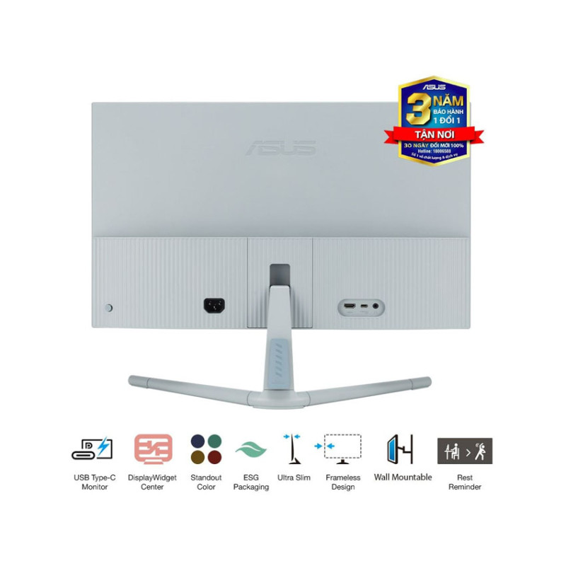 Màn hình ASUS VU249CFE-G (23.8 inch/FHD/IPS/100Hz/1ms/USB-C 15W)