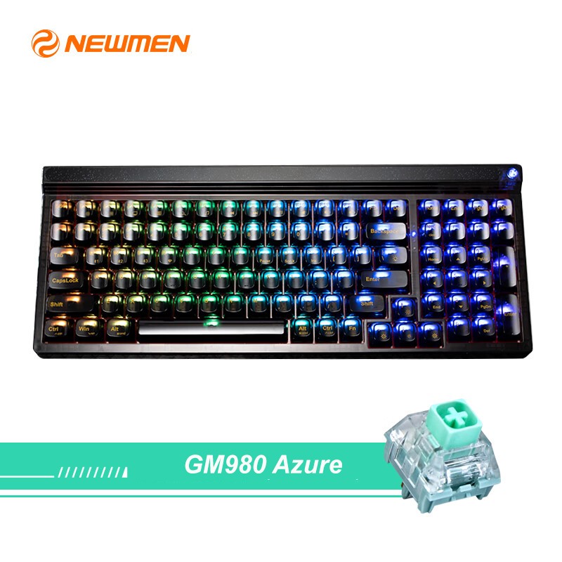 Bàn phím cơ GM980 black Star Gasket, Azura