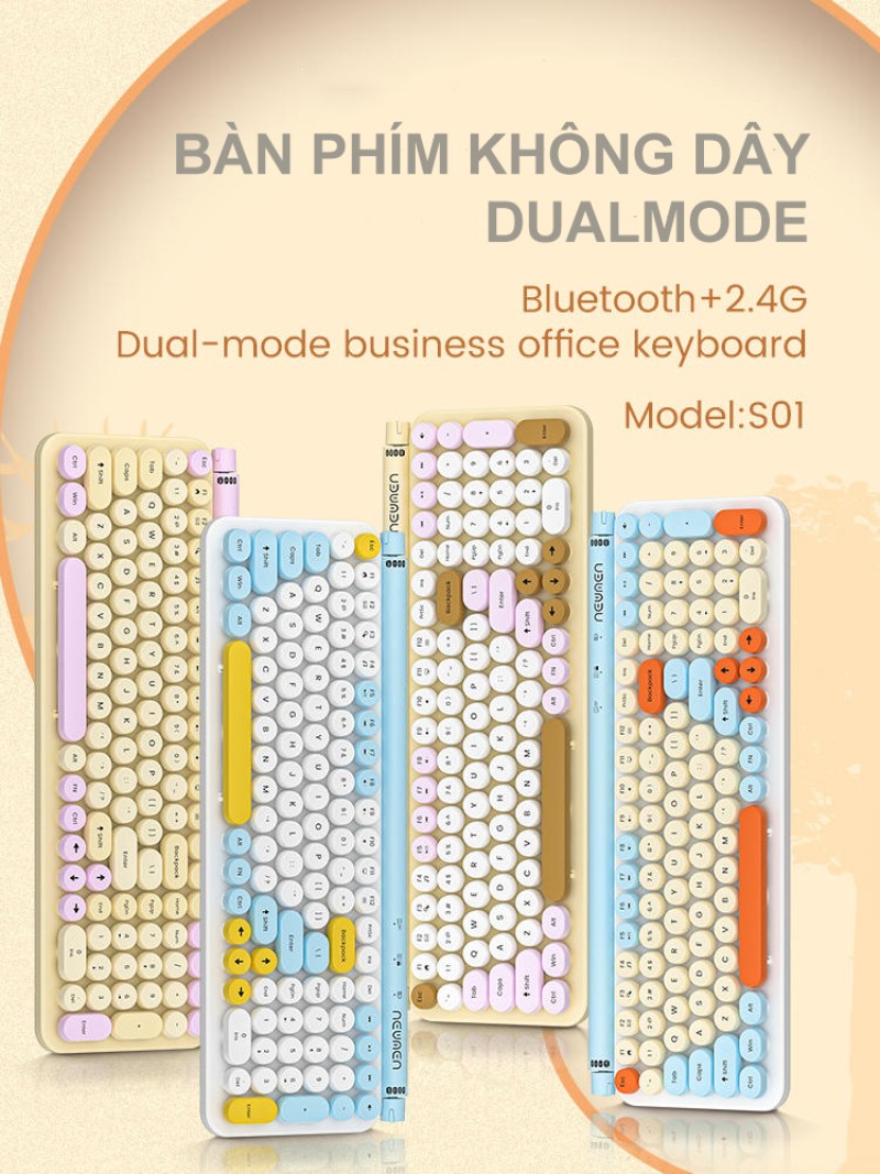 Bàn phím không dây S01 Dualmode
