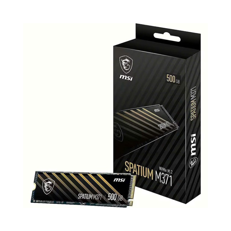 Ổ cứng SSD MSI Spatium M371 500GB – M.2 2280 PCIe Gen3 x4 (Đọc 2350MB/s - Ghi 1900MB/s)